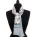 Turquoise Flowers Jacquard Turquoise Flowers Jacquard